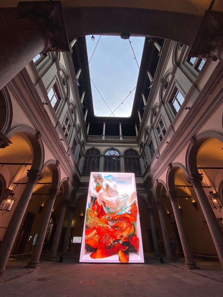 Cortile di Palazzo Strozzi,Machine Hallucinations by Refik Anadol