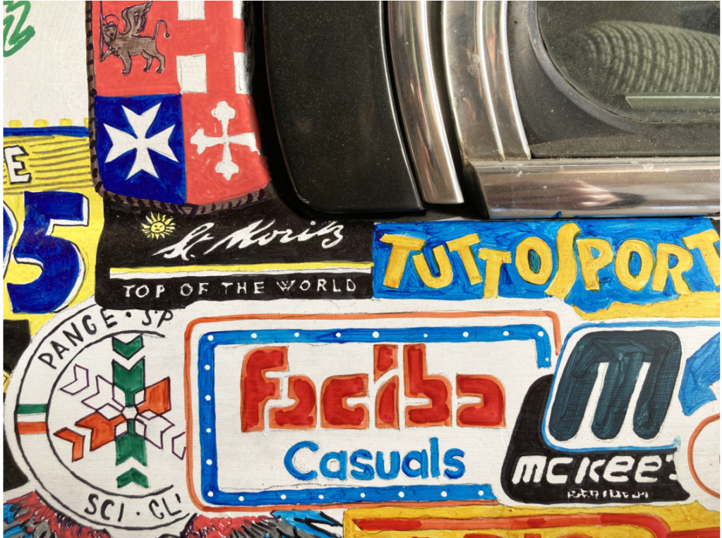 Flavio Favelli, Serravalle, 2023, dettaglio