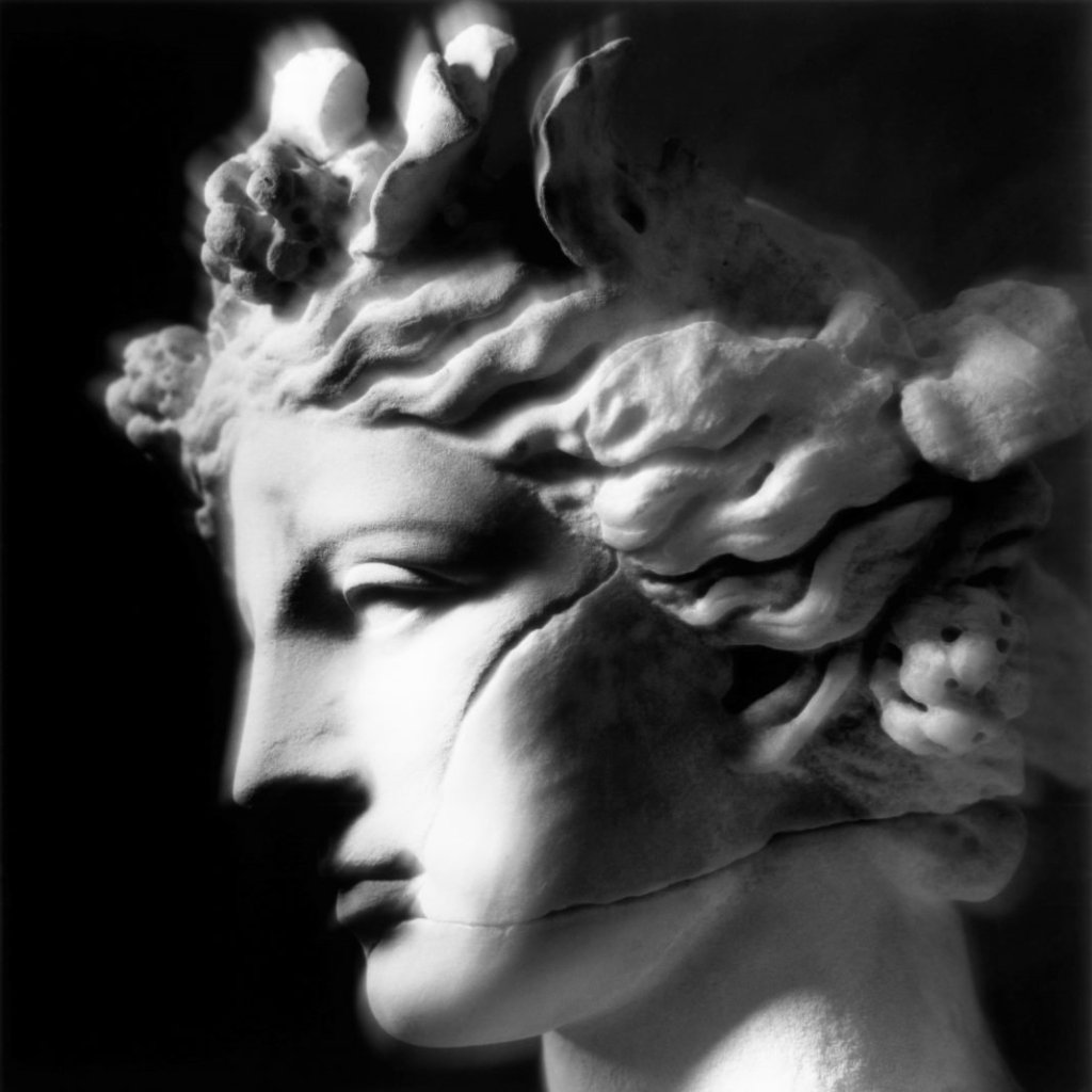 Mimmo Jodice, Testa di Apollo, Baia, 1993. Courtesy l’artista – Foto di Andrea Guermani